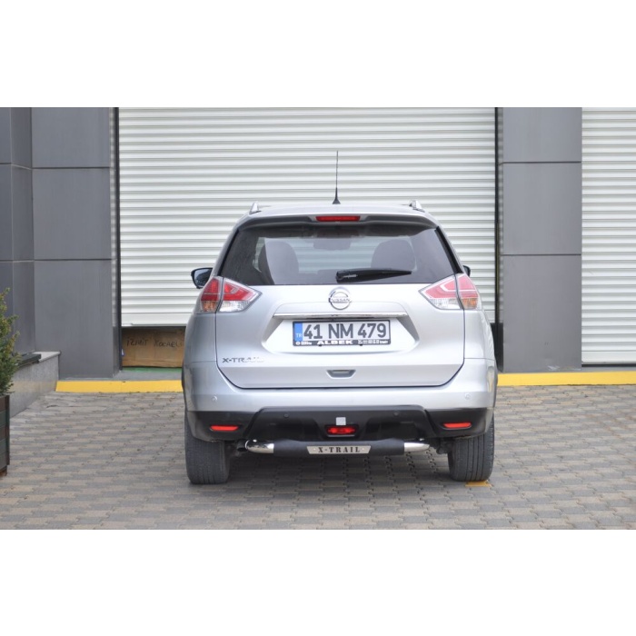 Bara de protectie spate Nissan X-Trail 14-Prezent- ARP TITANIC Negru - Chrome - imagine 4