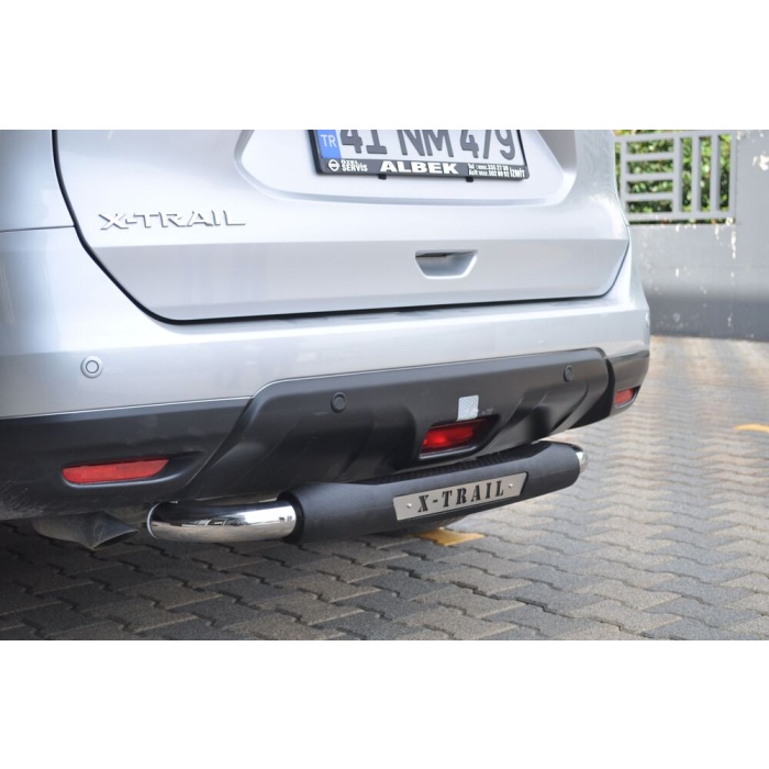 Bara de protectie spate Nissan X-Trail 14-Prezent- ARP TITANIC Negru - Chrome - imagine 5