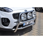 Bullbar fata Kia SPORTAGE [16-Prezent] - ARP KUNGSBACKA, Chrome, cu suporti pentru LEDbar-uri sau Proiectoare - imagine 3
