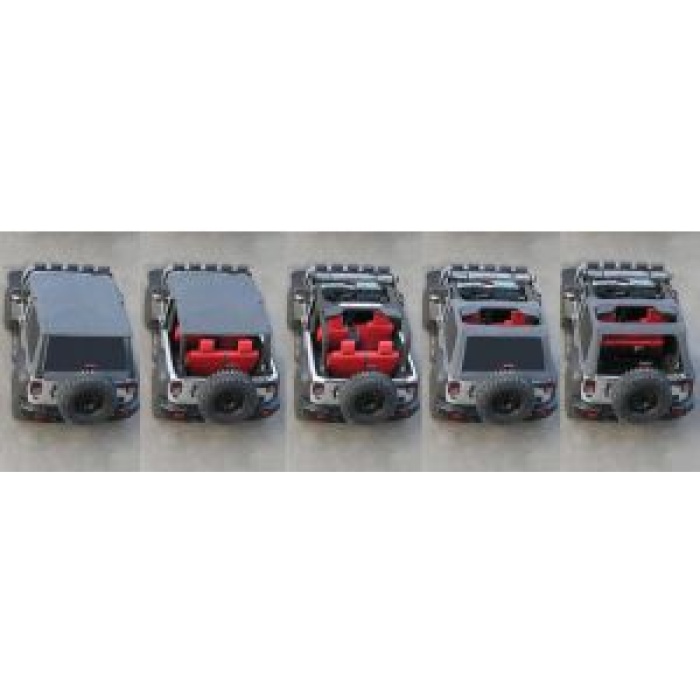 Bowless Combo Top pentru Jeep Wrangler JK - imagine 3