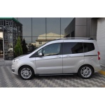 Praguri laterale Ford Tourneo Courier 14-Prezent - ARP KURE Negru - Chrome - imagine 3