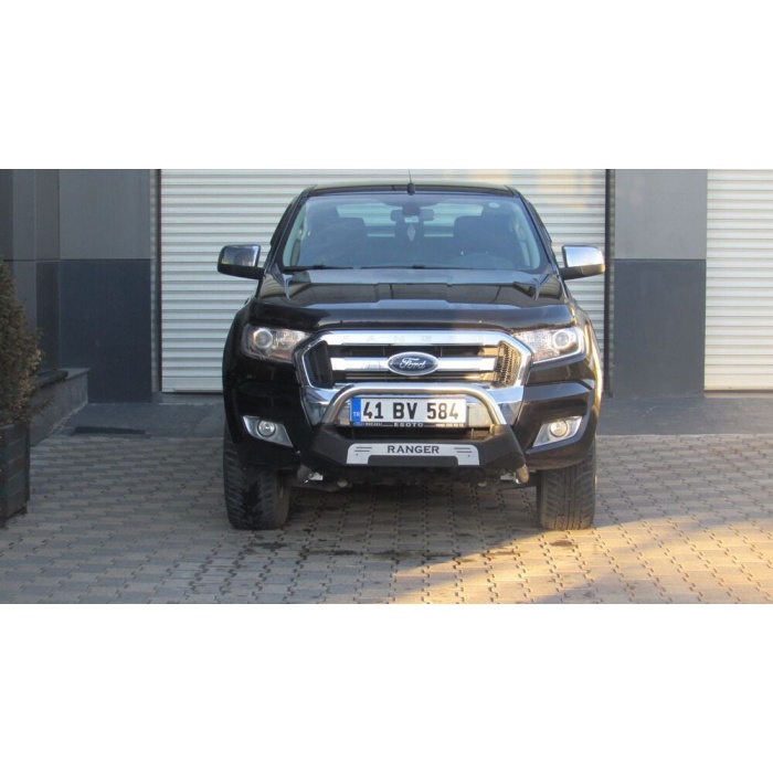 Bullbar fata Ford RANGER [16-Prezent] - ARP AMAZON, Negru - Chrome - imagine 4