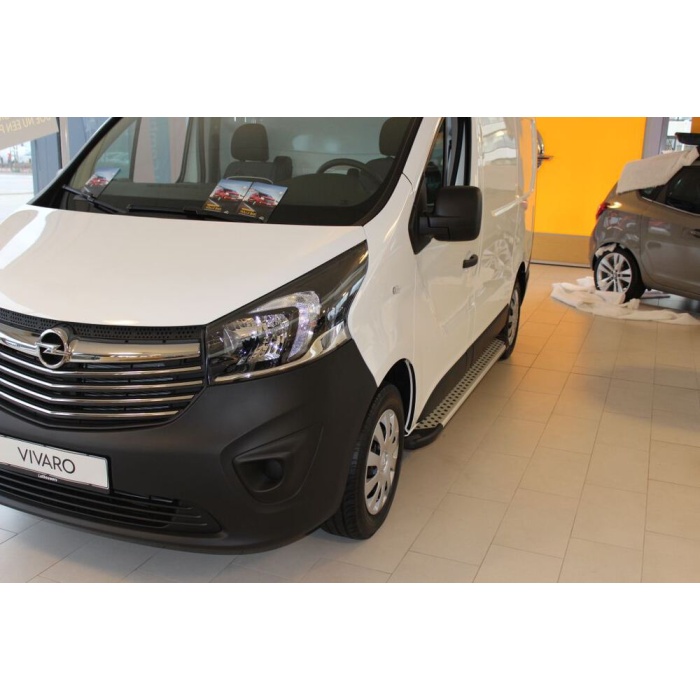 Praguri Laterale Renault Trafic (SWB) 15 -> - ARP Artemis Silver - imagine 7
