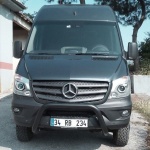 BullBar fata Mercedes Sprinter LWB 14-Prezent - ARP DINAMIC, NEGRU - imagine 4