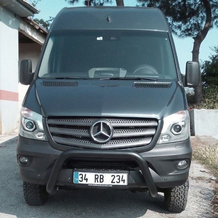 BullBar fata Mercedes Sprinter LWB 14-Prezent - ARP DINAMIC, NEGRU - imagine 4