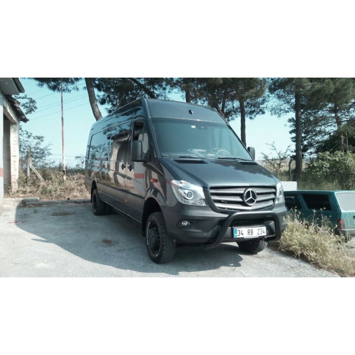 BullBar fata Mercedes Sprinter LWB 14-Prezent - ARP DINAMIC, NEGRU - imagine 2