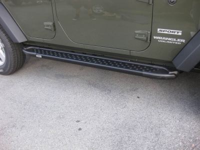 Praguri Laterale Jeep Wrangler [07-16] - ARP Artemis Grey Black - imagine 7