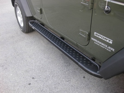 Praguri Laterale Jeep Wrangler [07-16] - ARP Artemis Grey Black - imagine 6