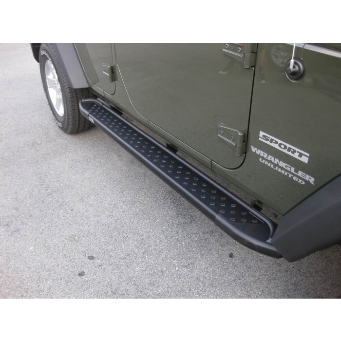 Praguri Laterale Jeep Wrangler [07-16] - ARP Artemis Grey Black - imagine 6
