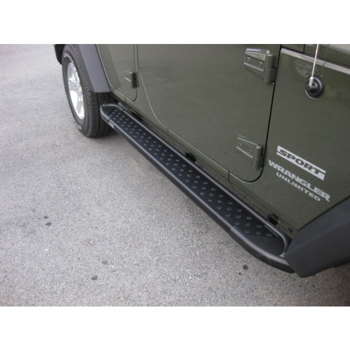 Praguri Laterale Jeep Wrangler [07-16] - ARP Artemis Grey Black - imagine 14