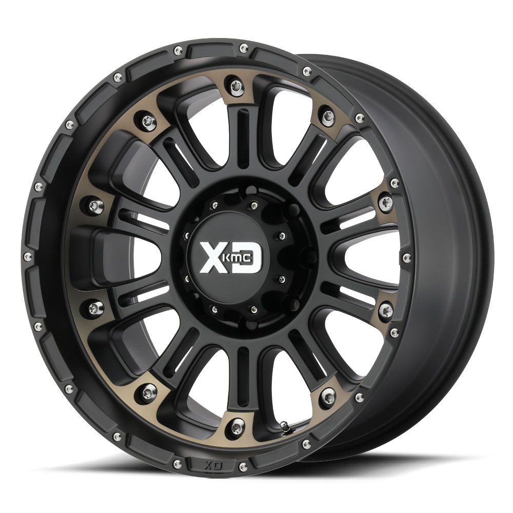 Janta aliaj 9x17" 5x127 ET18 - XD 829 HOSS II Negru / Bronz - imagine 1