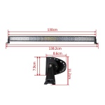 LED BAR 5D 300w 12v-24v, 40500 lumeni, 133cm, Combo 8 grade/90 grade - imagine 7