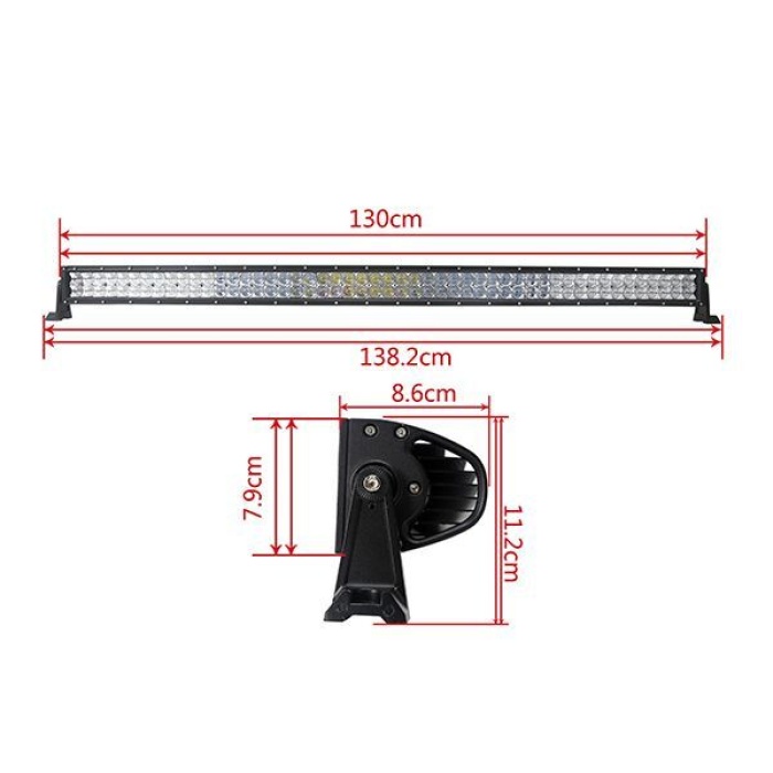 LED BAR 5DÂ 240w 12v-24v, 32400 lumeni, 106cm, Combo 12 grade/60 grade - imagine 10