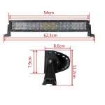 LED BAR 5D Curbat 120w 12v-24v, 16200 lumeni, 57cm, Combo 12 grade/60 grade - imagine 10