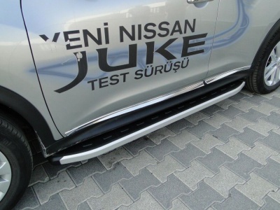 Praguri Laterale Nissan Juke 10 -> - ARP Newstar Grey - imagine 12
