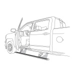 Trepte / Praguri Electrice AMP Research - Dodge RAM 1500 06-09 Mega Cab - imagine 3