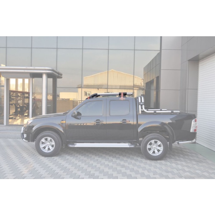 Bare Longitudinale Ford Ranger 06-11 - ARP SILVER PORT, gri cu Negru - imagine 2