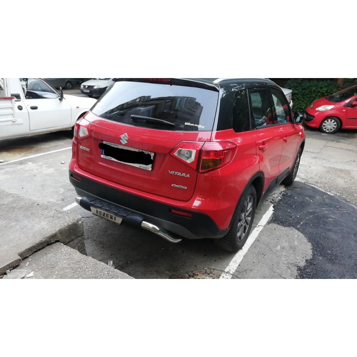 Bara de protectie spate Suzuki Vitara 5usi 15-Prezent - ARP FOLLOW Negru - Chrome - imagine 2