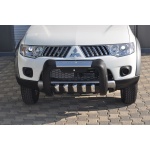 BullBar fata Mitsubishi L200 Triton 10-14 - ARP ATLAS, Negru - Chrome - imagine 3