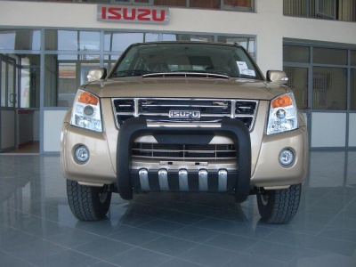 BullBar fata Isuzu DMAX 04-11 - ARP ATLAS, Negru - Chrome - imagine 2