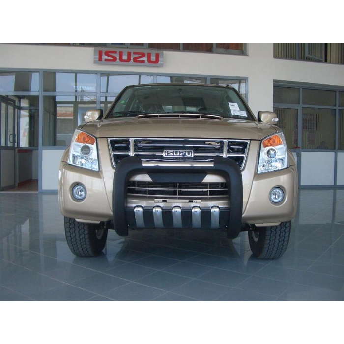 BullBar fata Isuzu DMAX 04-11 - ARP ATLAS, Negru - Chrome - imagine 2