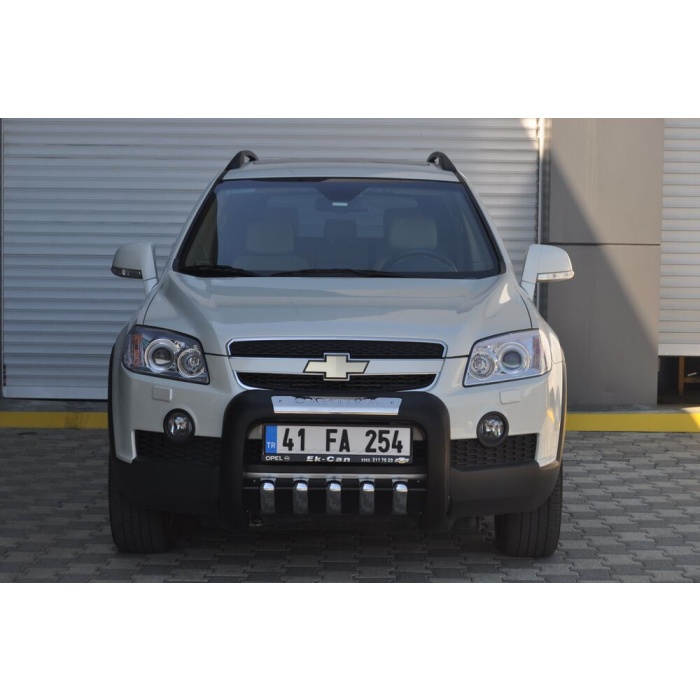 BullBar fata Chevrolet Captiva 06-11 - ARP ATLAS, Negru - Chrome - imagine 2