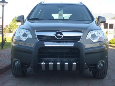 BullBar fata Opel Antara 07 - Prezent - ARP ATLAS, Negru - Chrome - imagine 2
