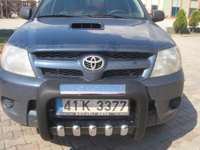 BullBar fata Toyota Hilux 06-09 - ARP ATLAS, Negru - Chrome - imagine 5
