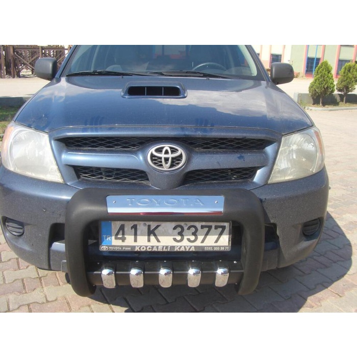 BullBar fata Toyota Hilux 06-09 - ARP ATLAS, Negru - Chrome - imagine 5