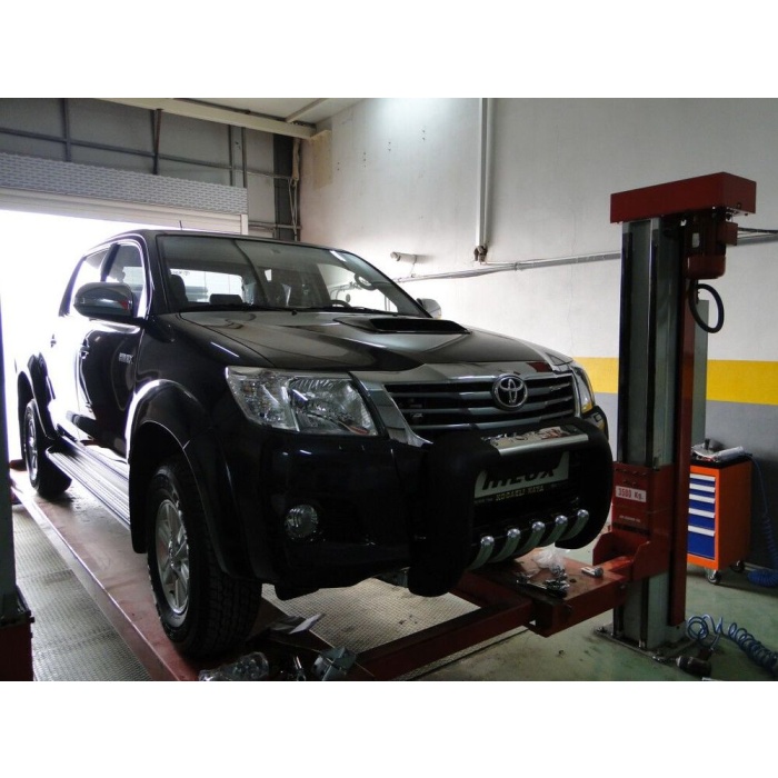 BullBar fata Toyota Hilux Vigo 12-14 - ARP ATLAS, Negru - Chrome - imagine 2