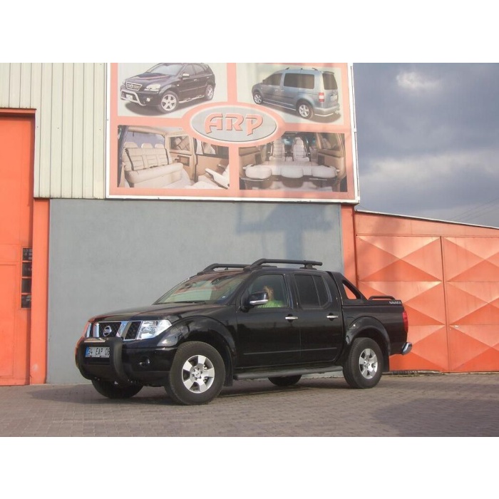 BullBar fata Nissan Navara 06-09 - ARP ATLAS, Negru - Chrome - imagine 5