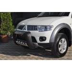 BullBar fata Mitsubishi L200 Triton 10-14 - ARP ATLAS, Negru - Chrome - imagine 4