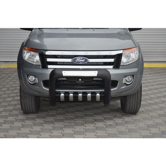BullBar fata Ford Ranger 12-13 - ARP ATLAS, Negru - Chrome - imagine 3