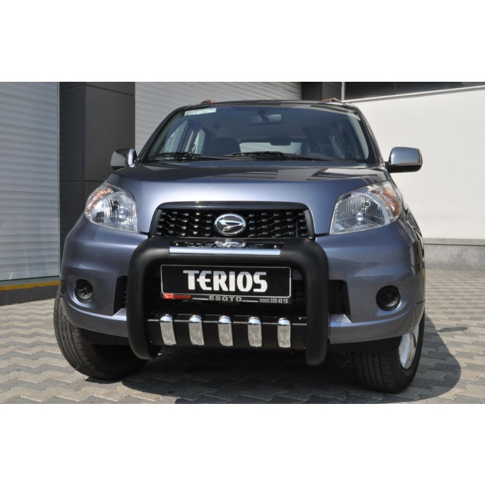 BullBar fata Daihatsu Terios 07-09 - ARP ATLAS, Negru - Chrome - imagine 4