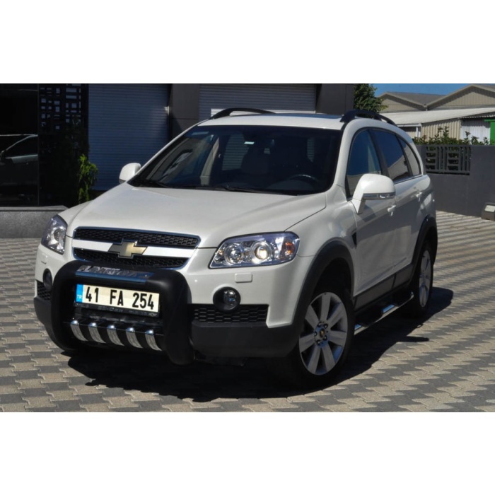 BullBar fata Chevrolet Captiva 06-11 - ARP ATLAS, Negru - Chrome - imagine 3