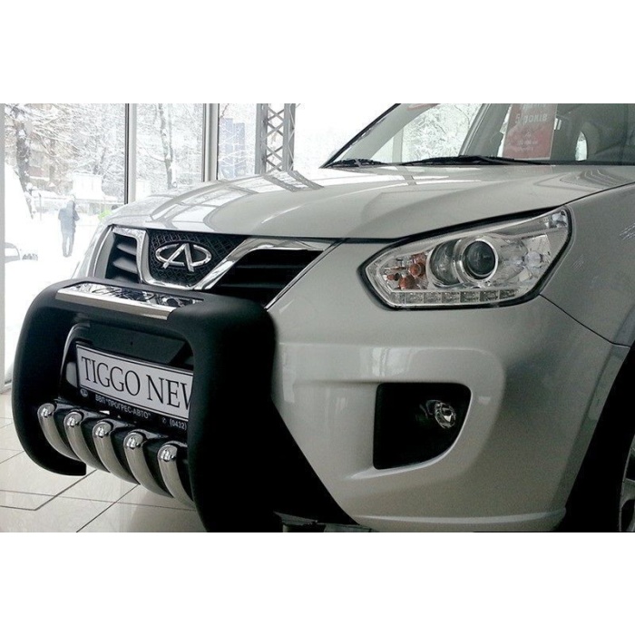 BullBar fata Chery Tiggo - ARP ATLAS, Negru - Chrome - imagine 2