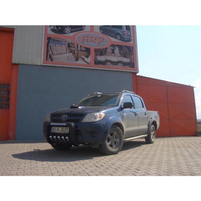 BullBar fata Toyota Hilux 06-09 - ARP ATLAS, Negru - Chrome - imagine 4