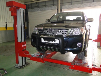 BullBar fata Toyota Hilux Vigo 12-14 - ARP ATLAS, Negru - Chrome - imagine 5