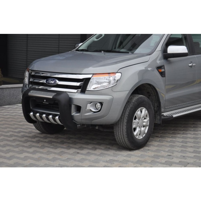 BullBar fata Ford Ranger 12-13 - ARP ATLAS, Negru - Chrome - imagine 2