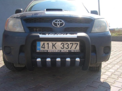 BullBar fata Toyota Hilux 06-09 - ARP ATLAS, Negru - Chrome