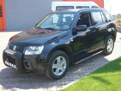 BullBar fata Suzuki Grand Vitara 5 usi 06-09 - ARP ATLAS, Negru - Chrome - imagine 4