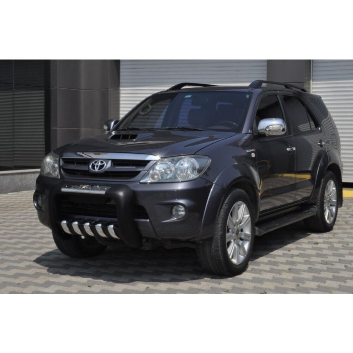 BullBar fata Toyota Fortuner 06-Prezent - ARP ATLAS, Negru - Chrome - imagine 4