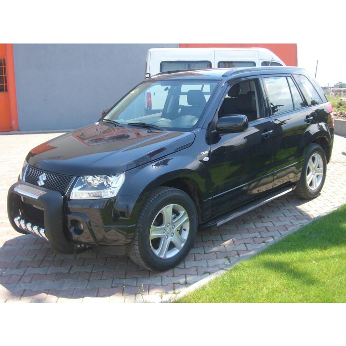 BullBar fata Suzuki Grand Vitara 5 usi 06-09 - ARP ATLAS, Negru - Chrome - imagine 4