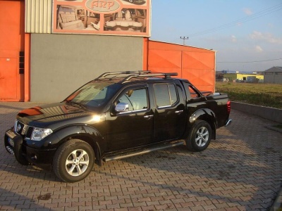 BullBar fata Nissan Navara 06-09 - ARP ATLAS, Negru - Chrome - imagine 2