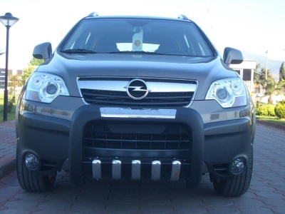BullBar fata Opel Antara 07 - Prezent - ARP ATLAS, Negru - Chrome - imagine 4