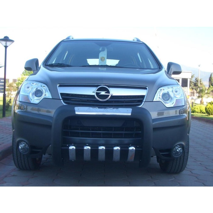 BullBar fata Opel Antara 07 - Prezent - ARP ATLAS, Negru - Chrome - imagine 4