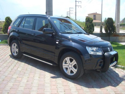 BullBar fata Suzuki Grand Vitara 5 usi 06-09 - ARP ATLAS, Negru - Chrome - imagine 2