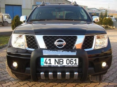 BullBar fata Nissan Navara 06-09 - ARP ATLAS, Negru - Chrome - imagine 4