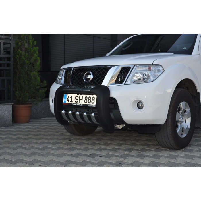 BullBar fata Nissan Navara 10-14 - ARP ATLAS, Negru - Chrome - imagine 4