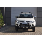 BullBar fata Mitsubishi L200 Triton 10-14 - ARP ATLAS, Negru - Chrome - imagine 2